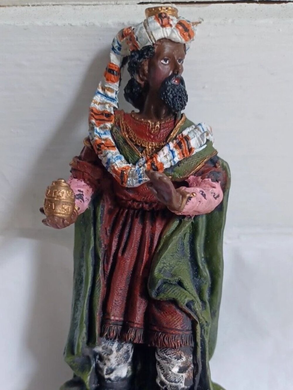 Vintage K's Collection Wisemen Christmas Holiday Nativity Figurine 4.75" Decor